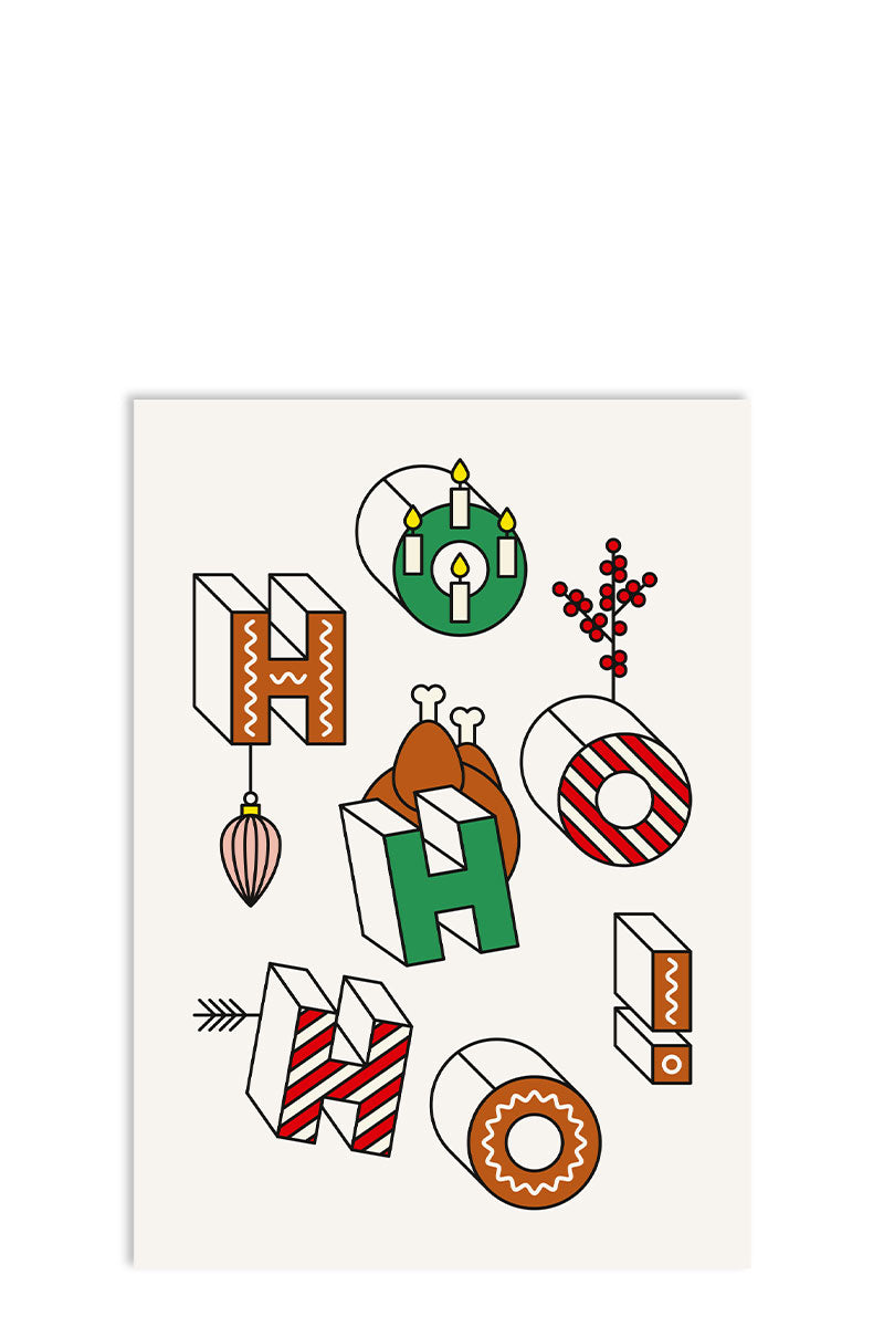 HO HO HO – POSTKARTE