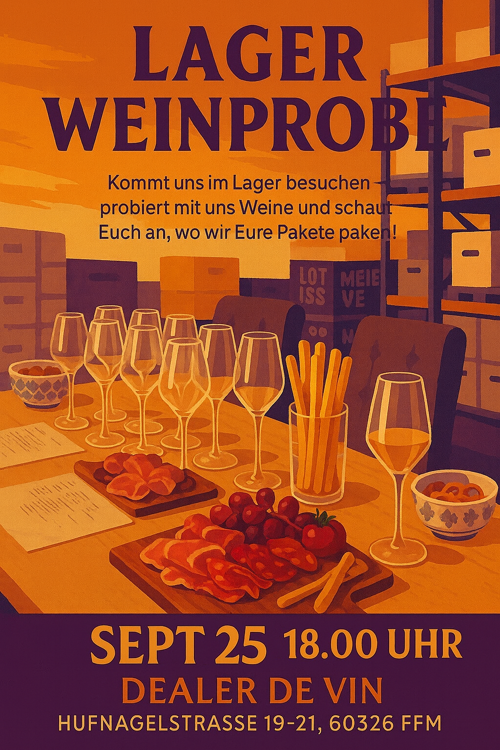 Lager Weinprobe